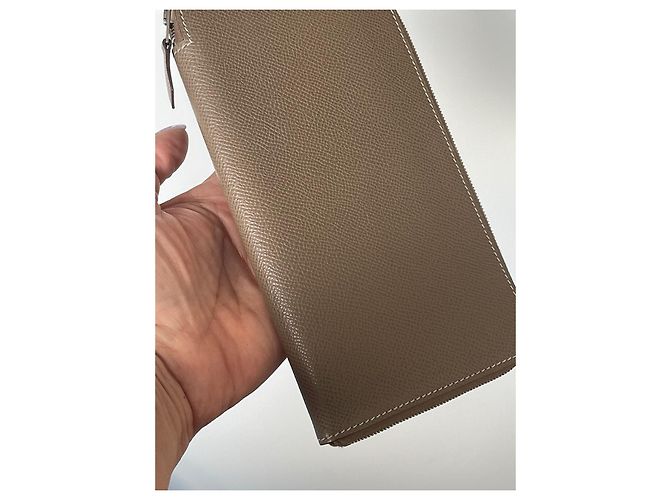 Hermès Cartera de piel Azap Gris pardo - vista 8