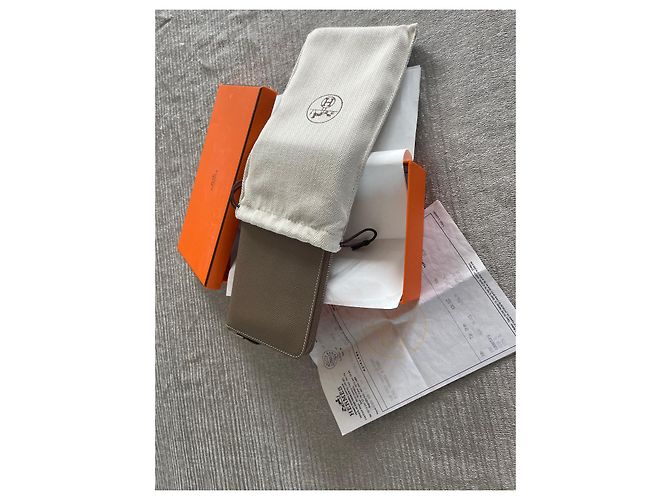 Hermès Cartera de piel Azap Gris pardo - vista 9