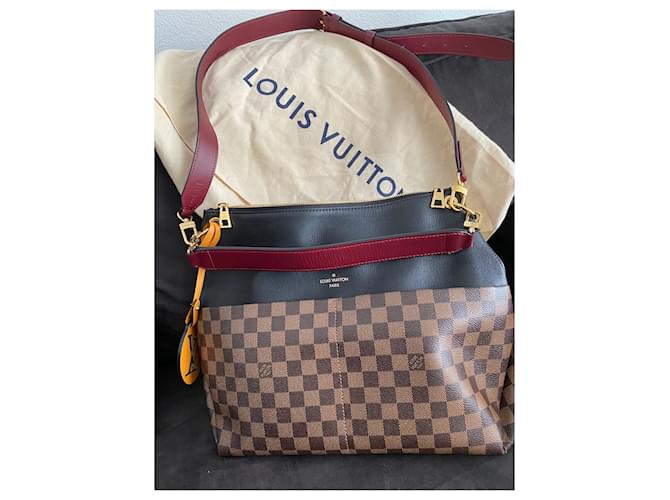 Louis Vuitton Maida marrone ebano e nero - vista 4