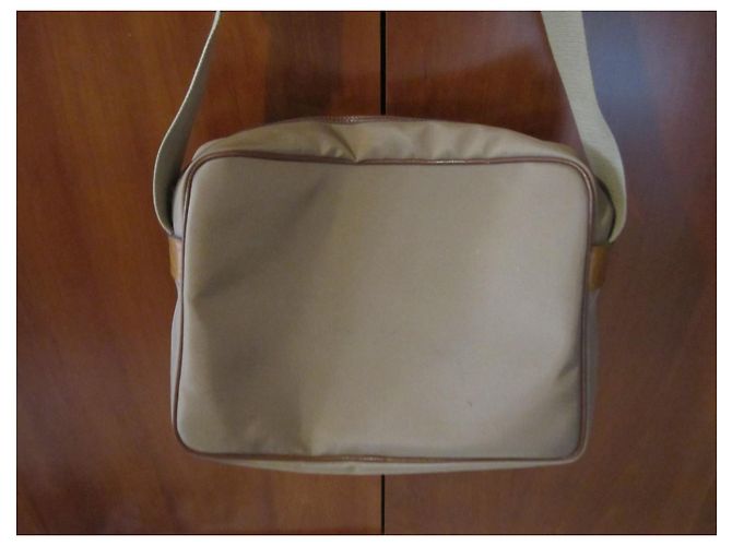 Porte-documents Lancel Caramel en toile - vue 2