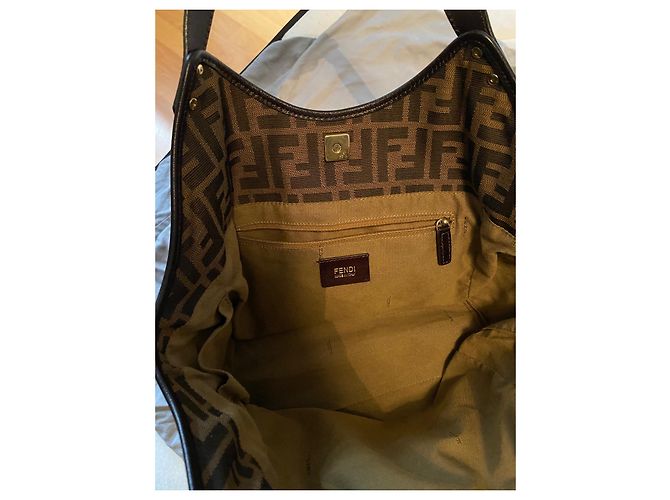 Fendi Vintage Handtasche Braun - Ansicht 2