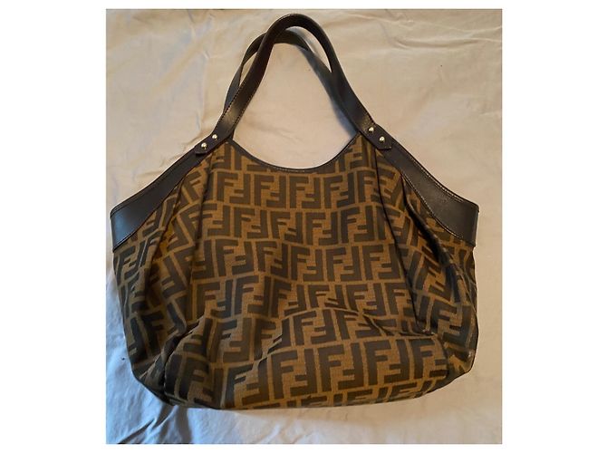 Fendi Vintage Handtasche Braun - Ansicht 3
