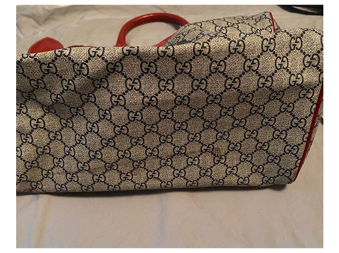 Borsa a mano Gucci con monogramma Blu navy - vista 3