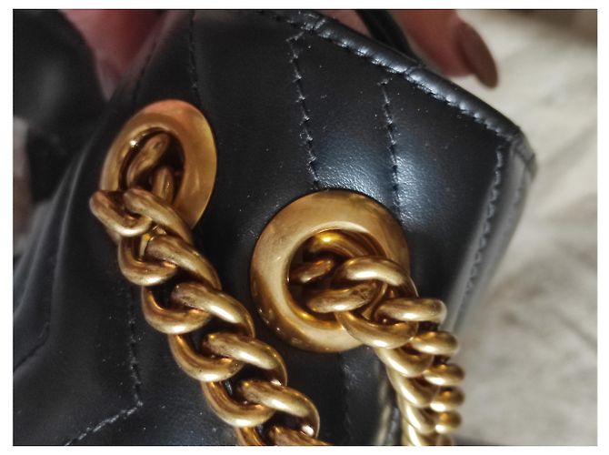 Gucci Borsa marmont 26 cm nera - vista 11
