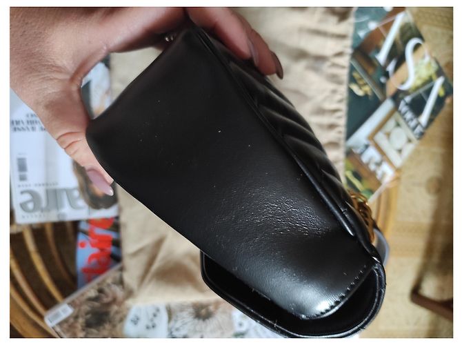 Gucci Borsa marmont 26 cm nera - vista 15