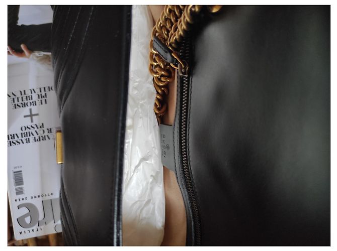 Gucci Borsa marmont 26 cm nera - vista 8