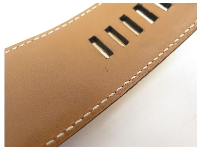 Hermès HERMES MEDOR GÜRTEL HUNDEHALSBAND T74 IN BLACK BOX LEDERGÜRTEL Schwarz - Ansicht 16