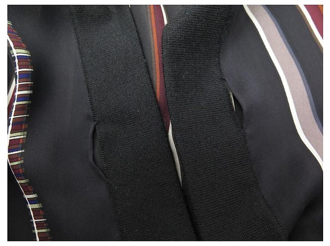Hermès HERMES JACKE LANGER PULLOVER CARDIGAN LES CANNES S 34 KASCHMIR & SEIDE SCHWARZ NEU - Ansicht 10