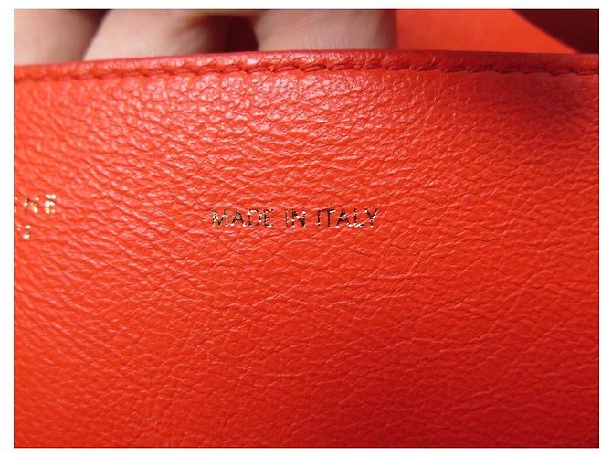 Céline BOLSA CELINE TRAPEZE MM EM PYTHON COURO E CAMURÇA LARANJA BOLSA BANDOULIERE - vista 17