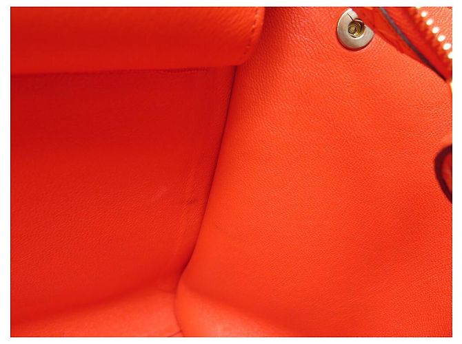Céline BOLSA CELINE TRAPEZE MM EM PYTHON COURO E CAMURÇA LARANJA BOLSA BANDOULIERE - vista 20
