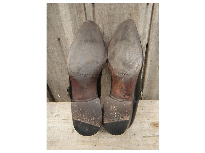Scarpe con fibbia Lanvin p 41,5 Nero - vista 6