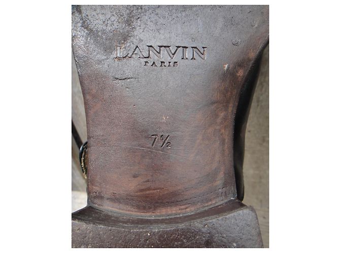 Scarpe con fibbia Lanvin p 41,5 Nero - vista 7