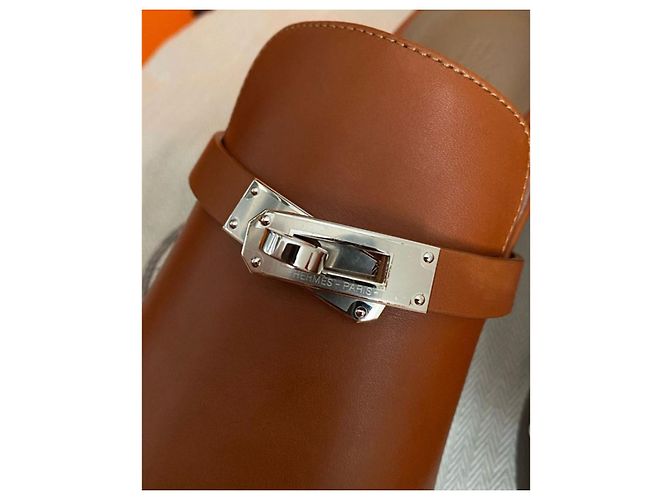 Hermès Carlotta clogs Light brown - view 3