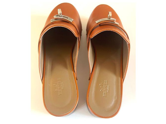 Hermès Carlotta clogs Light brown - view 5