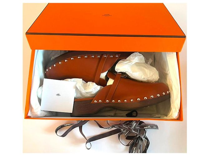 Hermès Carlotta clogs Light brown - view 8