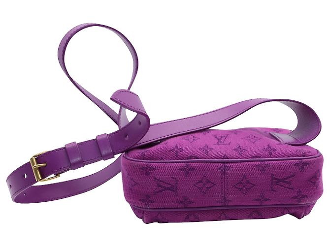 Bolsa Louis Vuitton Outdoor em Denim Monogram Roxo - vista 4