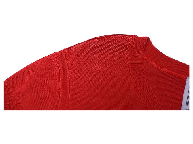 Herve Leger Stretch-Knit vendaje Jersey en rayón rojo Roja - vista 8