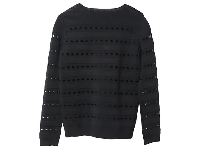 Herve Leger Stretch-Knit vendaje Jersey en rayón negro - vista 5