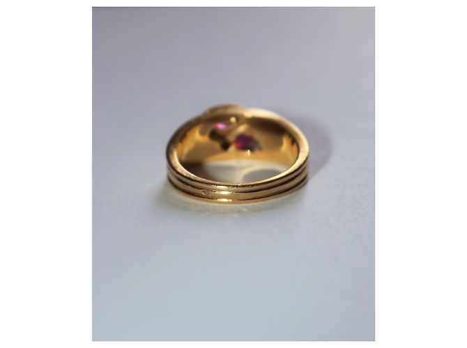 Anello Mauboussin Nadia in oro giallo e madreperla con rubini D'oro - vista 7
