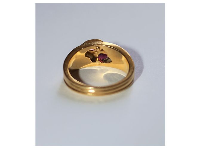 Anello Mauboussin Nadia in oro giallo e madreperla con rubini D'oro - vista 8