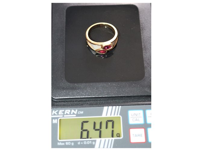 Anello Mauboussin Nadia in oro giallo e madreperla con rubini D'oro - vista 9