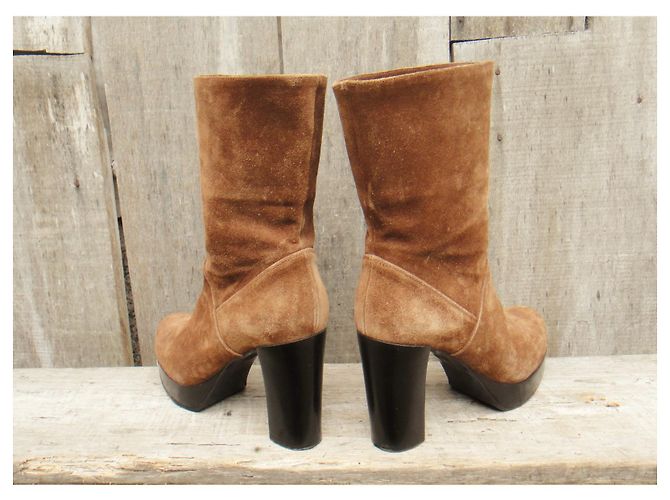 Botas Free Lance p 38,5 Marrón claro - vista 3
