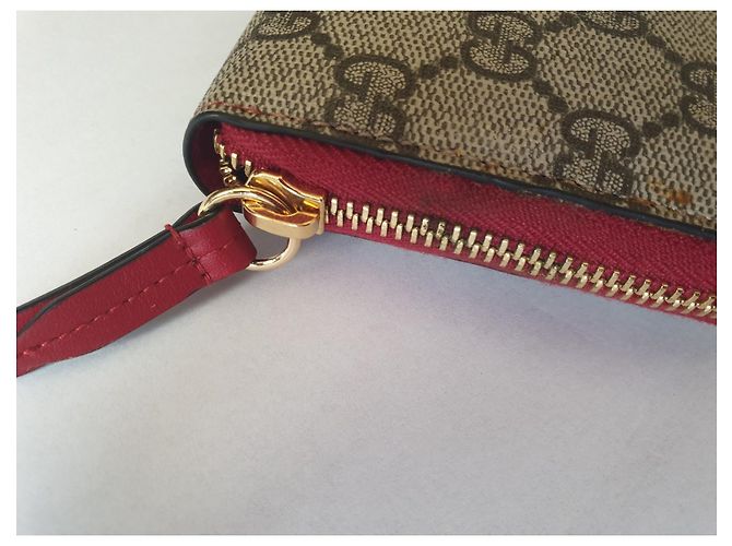 Gucci Brieftasche Rot Stoff - Ansicht 2