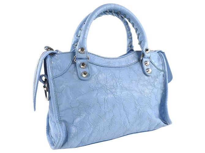 Balenciaga city mini Blu - vista 2
