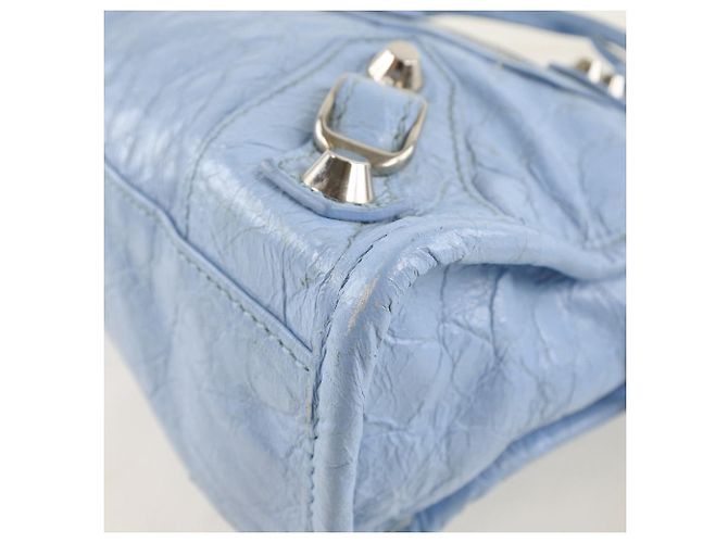 Balenciaga city mini Blu - vista 7