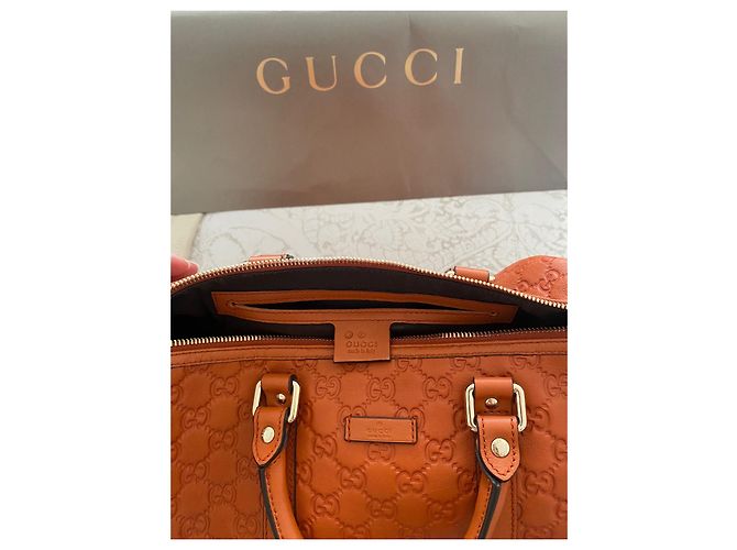 Borsa a mano Gucci Joy Boston Arancione - vista 6