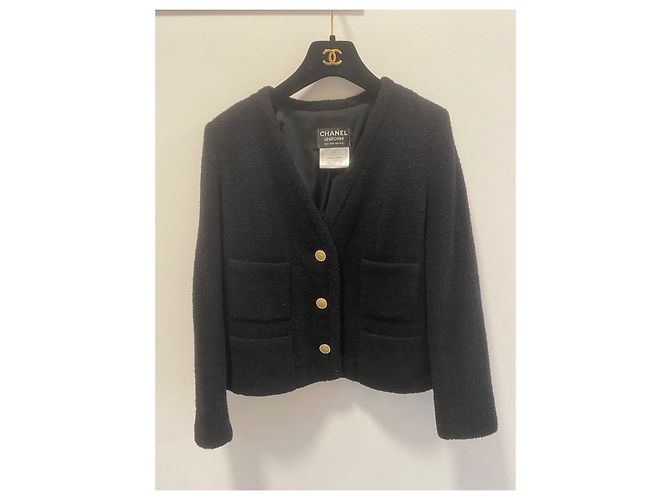 CHANEL SCHWARZE JACKENGRÖSSE 36fr - Ansicht 7
