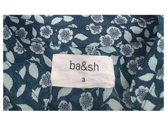 Ba&Sh Bonnie Maxikleid Blau Viscose - Ansicht 5