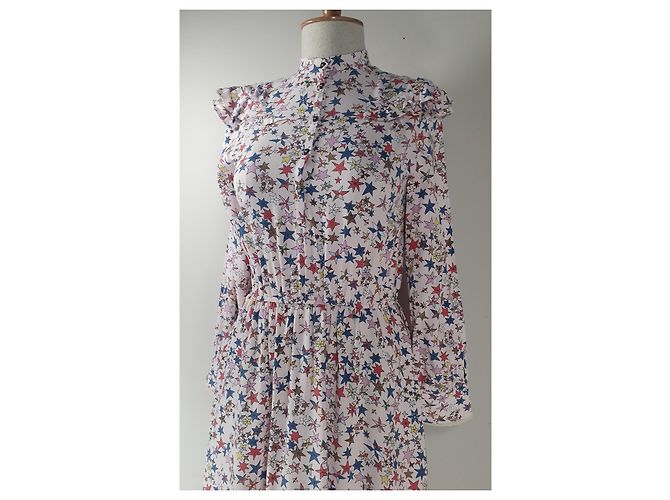 Zadig & Voltaire Sterne Kleid Viscose Mehrfarben - Ansicht 2