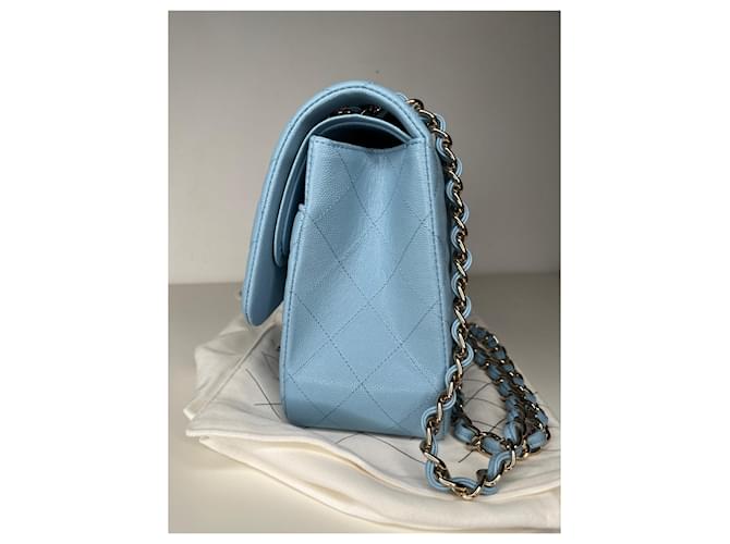 Timeless Chanel Jumbo classico senza tempo Blu chiaro - vista 2