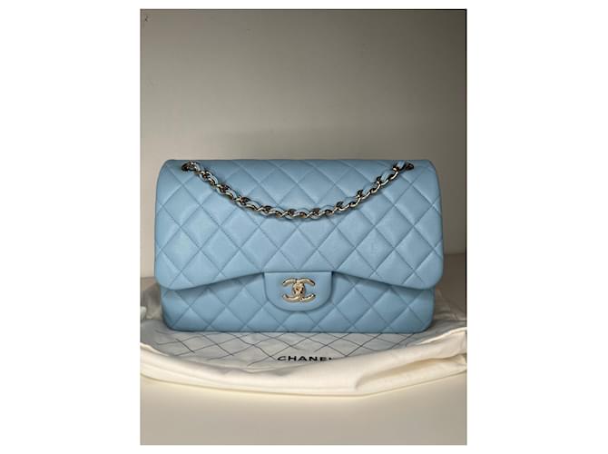 Timeless Chanel Jumbo classico senza tempo Blu chiaro - vista 6