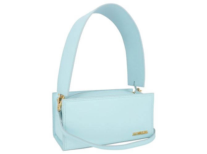 Jacquemus Borsa A Tracolla Le Rectangle Da Donna In Pelle Turchese - vista 2