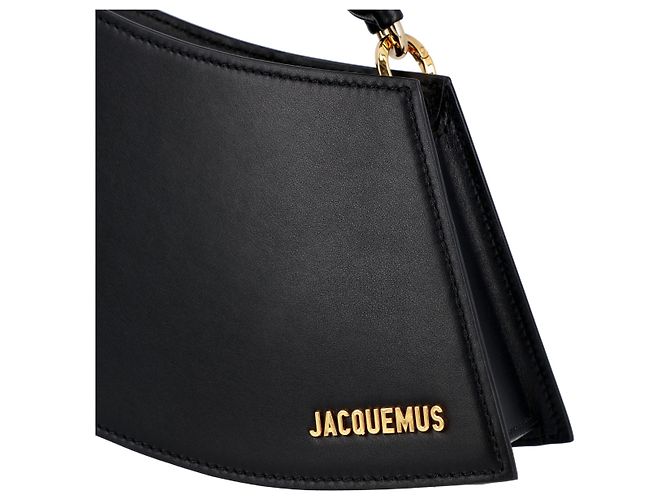 Jacquemus Borsa A Tracolla La Vague Da Donna In Pelle Nera - vista 4