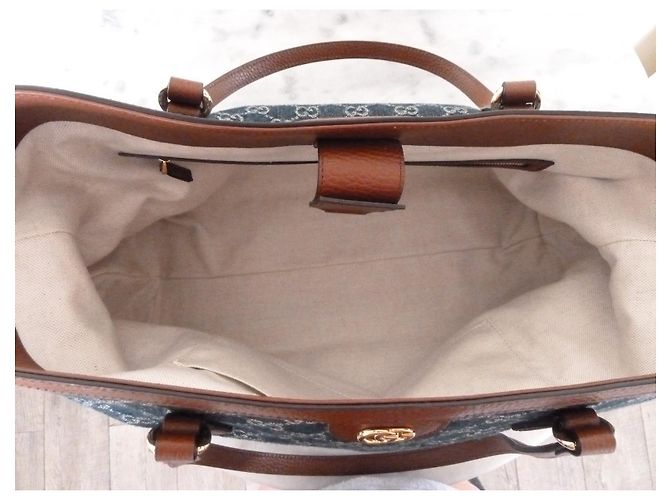 GUCCI Borsa Cabas Ophidia Denim - vista 7