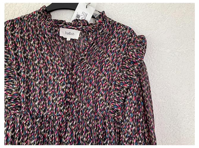 Vestido corto Ba&Sh de viscosa y seda Multicolor - vista 4