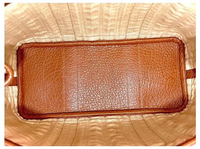 Rara misura PM Hermès Garden Party vintage 30 cm Caramello - vista 5