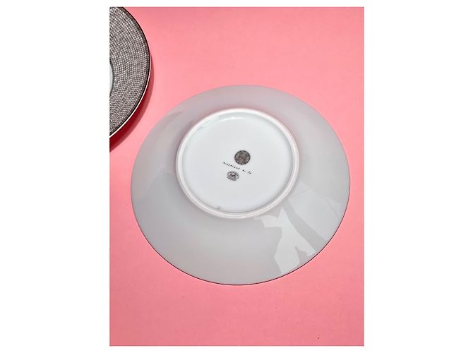 Hermès Hermes 2 Breakfast Cup and Saucer Mosaique au 24 platinum Silvery White - view 7