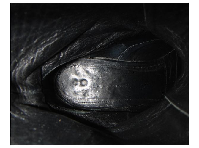 Autre Marque stivaletti stringati tutta pelle made in Italy p 38 Nero - vista 6