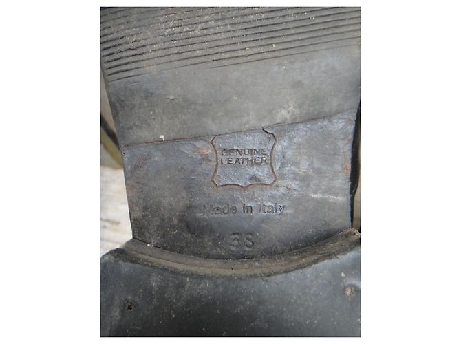 Autre Marque stivaletti stringati tutta pelle made in Italy p 38 Nero - vista 7