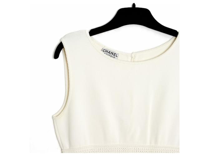 Chanel punto de algodón blanco38 Blanco roto - vista 3