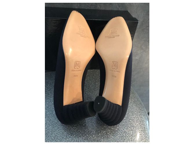 Décolleté Bruno Magli in pelle nera con tacco ritorto 36.5 - vista 3