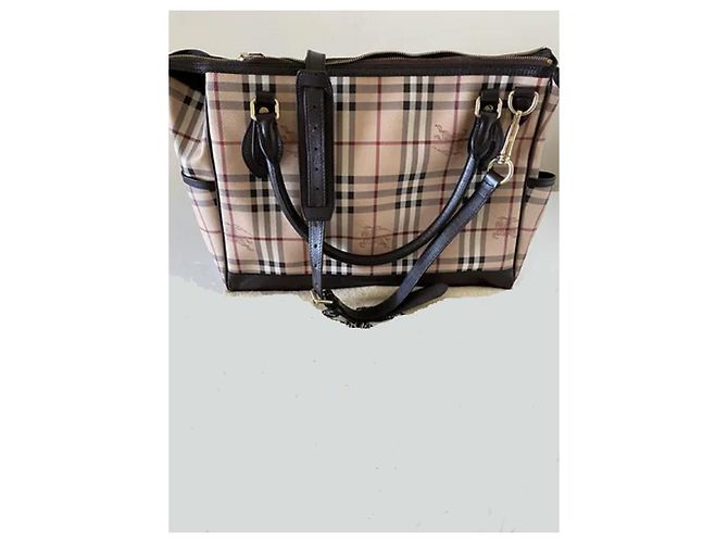 Burberry Check Leder Reisetasche - Ansicht 2