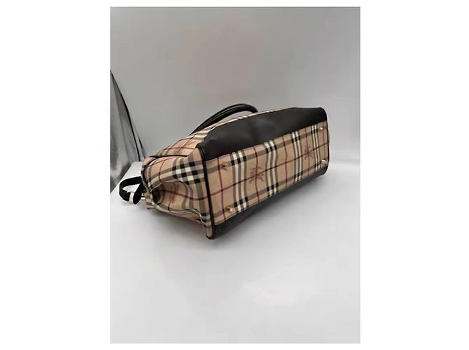 Burberry Check Leder Reisetasche - Ansicht 7