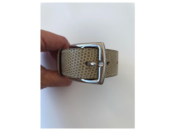 Hermès pulseira de estribo Hermes Bege - vista 2