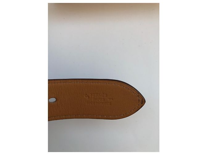 Hermès pulseira de estribo Hermes Bege - vista 7