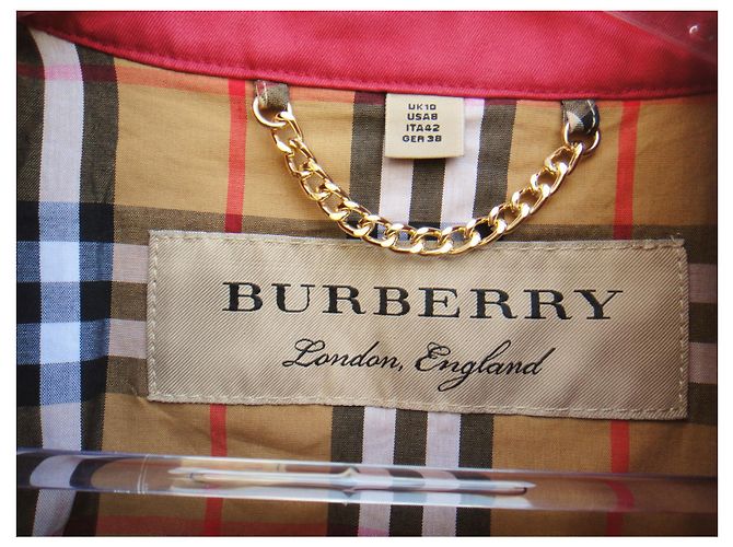 Burberry-Grabengröße 38 Rot - Ansicht 2